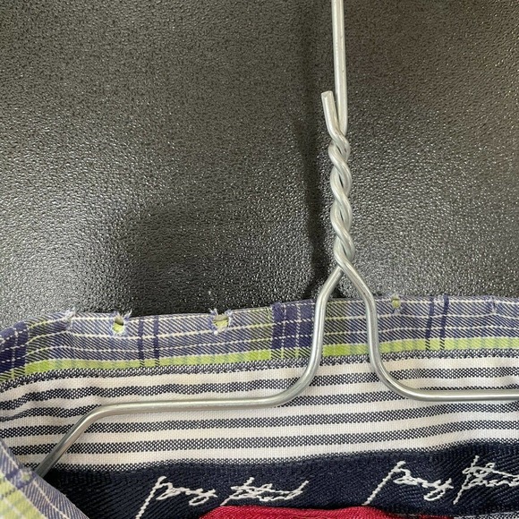 Wrangler George Strait Cowboy Cut Blue Green Plaid Mens Button Down Shirt XXL - Picture 8 of 10